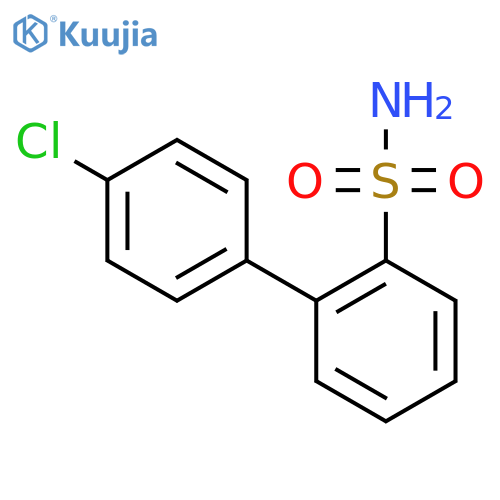 2-(4-chlorophenyl)benzene-1-sulfonamide structure