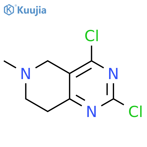 2,4-dichloro-6-methyl-5H,6H,7H,8H-pyrido[4,3-d]pyrimidine structure