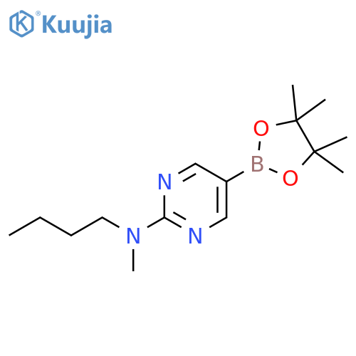 N-Butyl-N-methyl-5-(4,4,5,5-tetramethyl-1,3,2-dioxaborolan-2-yl)pyrimidin-2-amine structure