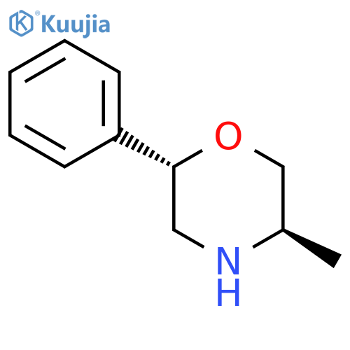 rac-(2R,5S)-5-methyl-2-phenylmorpholine, trans structure