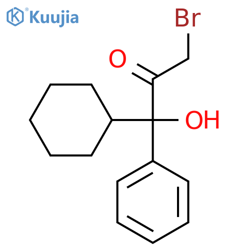2-Propanone, 3-bromo-1-cyclohexyl-1-hydroxy-1-phenyl- structure