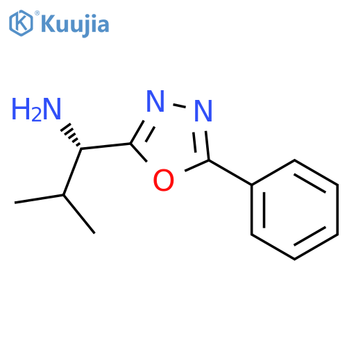 (1S)-2-methyl-1-(5-phenyl-1,3,4-oxadiazol-2-yl)propan-1-amine structure