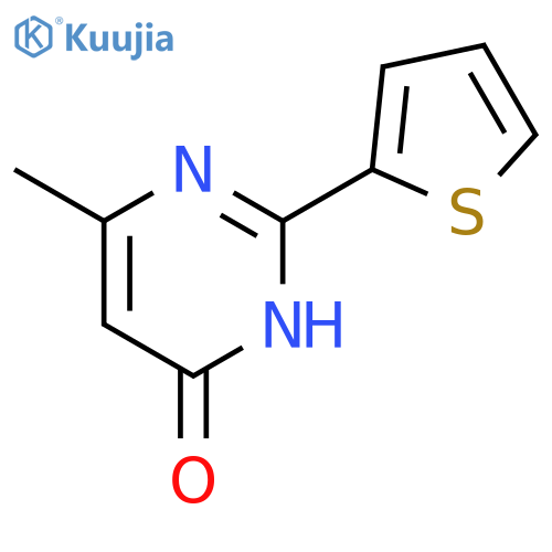 6-Methyl-2-(thiophen-2-yl)-3,4-dihydropyrimidin-4-one structure