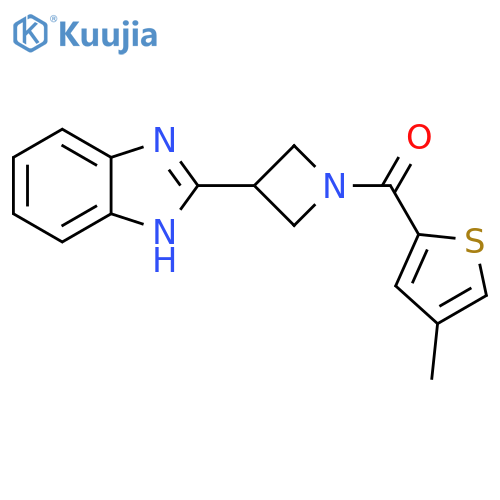 2-1-(4-methylthiophene-2-carbonyl)azetidin-3-yl-1H-1,3-benzodiazole structure