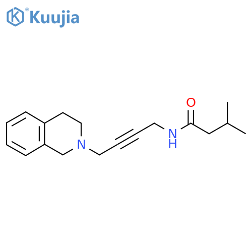 3-methyl-N-4-(1,2,3,4-tetrahydroisoquinolin-2-yl)but-2-yn-1-ylbutanamide structure