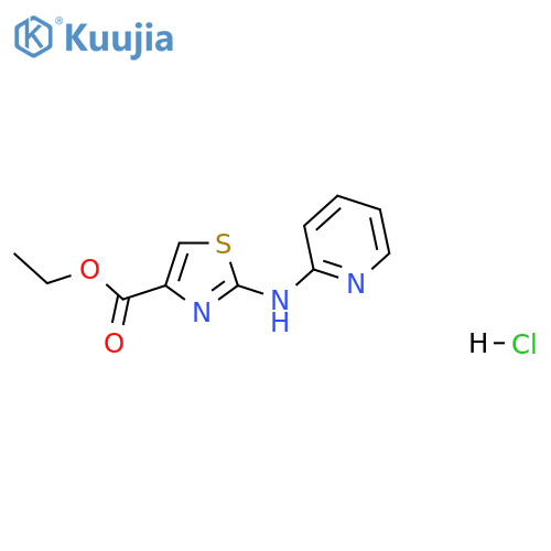 ethyl 2-(pyridin-2-yl)amino-1,3-thiazole-4-carboxylate hydrochloride structure