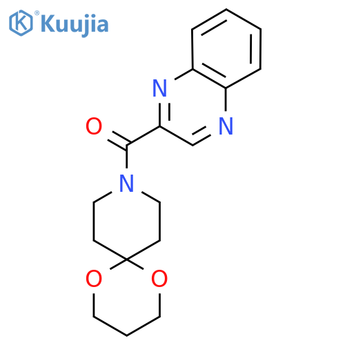 9-(quinoxaline-2-carbonyl)-1,5-dioxa-9-azaspiro5.5undecane structure