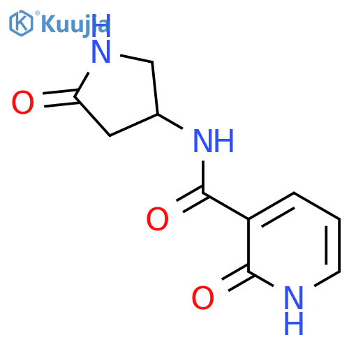 2-oxo-N-(5-oxopyrrolidin-3-yl)-1,2-dihydropyridine-3-carboxamide structure