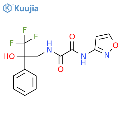 N-(1,2-oxazol-3-yl)-N'-(3,3,3-trifluoro-2-hydroxy-2-phenylpropyl)ethanediamide structure