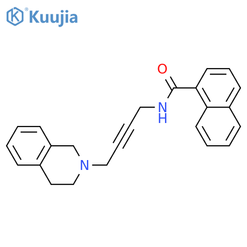 N-4-(1,2,3,4-tetrahydroisoquinolin-2-yl)but-2-yn-1-ylnaphthalene-1-carboxamide structure