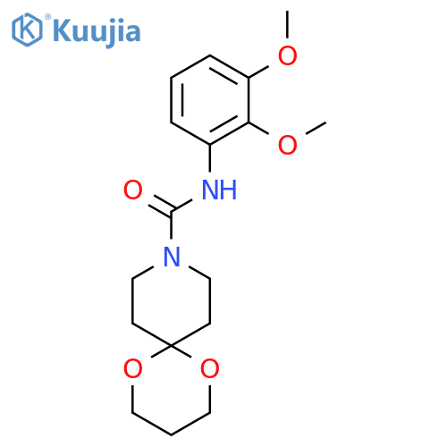 N-(2,3-dimethoxyphenyl)-1,5-dioxa-9-azaspiro5.5undecane-9-carboxamide structure