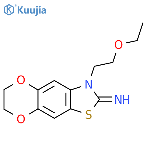 6-(2-ethoxyethyl)-10,13-dioxa-4-thia-6-azatricyclo7.4.0.0^{3,7}trideca-1,3(7),8-trien-5-imine structure