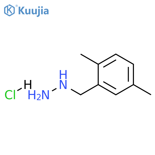 [(2,5-dimethylphenyl)methyl]hydrazine hydrochloride structure