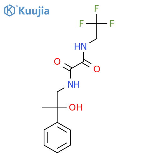 N'-(2-hydroxy-2-phenylpropyl)-N-(2,2,2-trifluoroethyl)ethanediamide structure