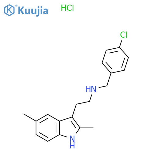 (4-chlorophenyl)methyl2-(2,5-dimethyl-1H-indol-3-yl)ethylamine hydrochloride structure