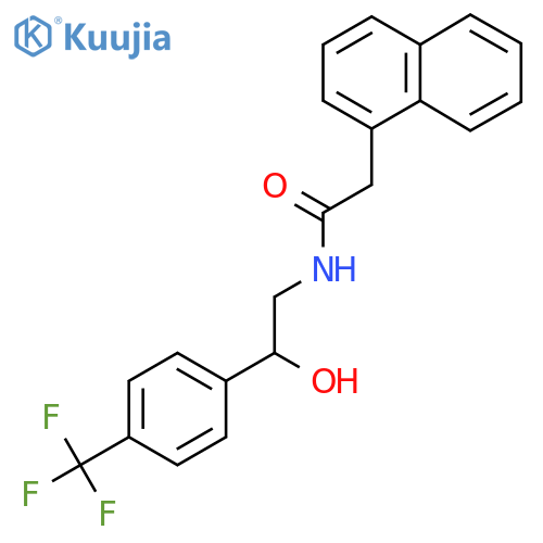 N-{2-hydroxy-2-4-(trifluoromethyl)phenylethyl}-2-(naphthalen-1-yl)acetamide structure