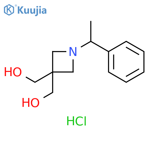[3-(hydroxymethyl)-1-(1-phenylethyl)azetidin-3-yl]methanol hydrochloride structure