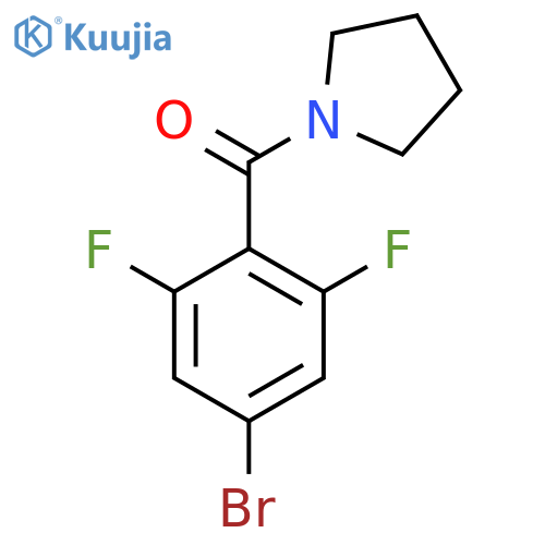 1-[(4-Bromo-2,6-difluorophenyl)carbonyl]pyrrolidine structure