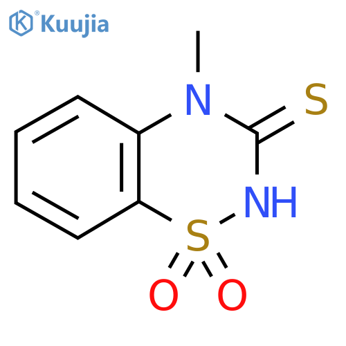 4-methyl-3-sulfanylidene-3,4-dihydro-2H-1lambda6,2,4-benzothiadiazine-1,1-dione structure