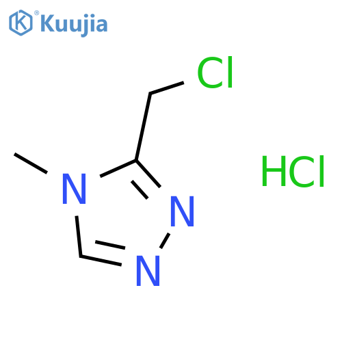 3-(Chloromethyl)-4-methyl-4H-1,2,4-triazole hydrochloride structure