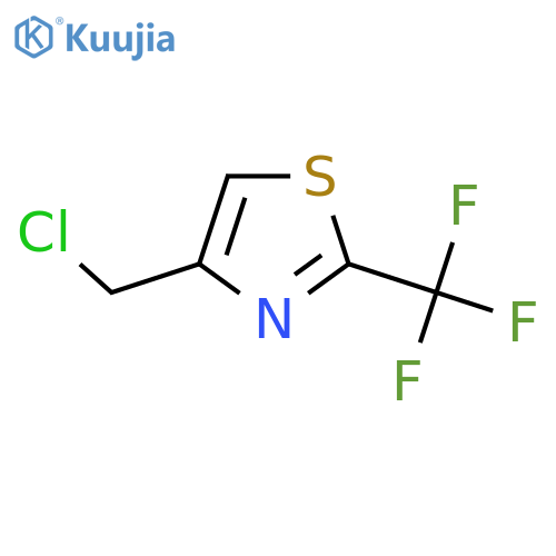 4-(chloromethyl)-2-(trifluoromethyl)-1,3-thiazole structure