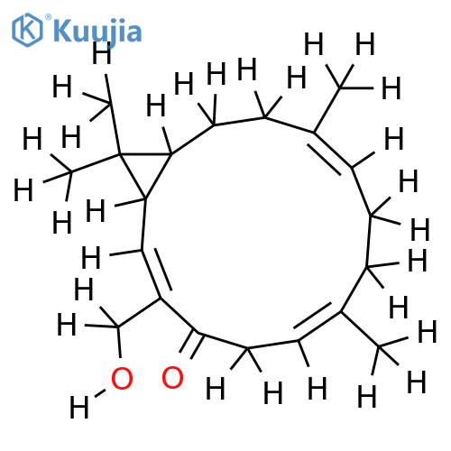 18-hydroxy-1betaH,2alphaH-casba-3E,7E,11E-trien-5-one structure