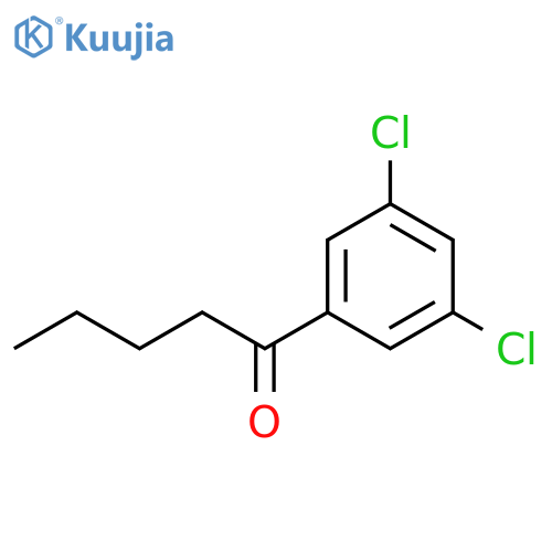 1-(3,5-DICHLOROPHENYL)PENTAN-1-ONE structure