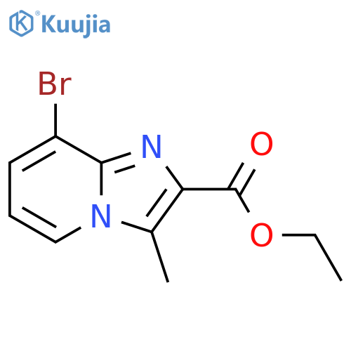 Imidazo[1,2-a]pyridine-2-carboxylic acid, 8-bromo-3-methyl-, ethyl ester structure