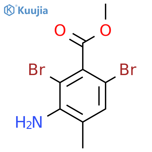 Methyl 3-amino-2,6-dibromo-4-methylbenzoate structure