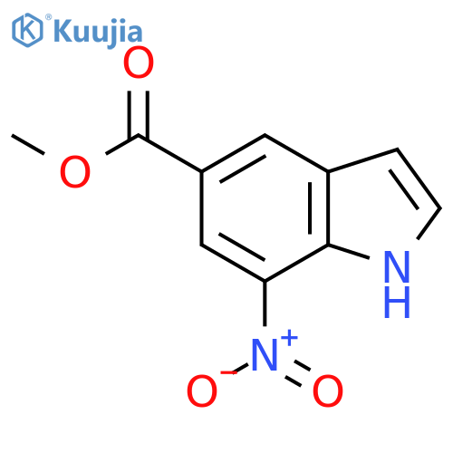 7-Nitroindole-5-carboxylic acid methyl ester structure