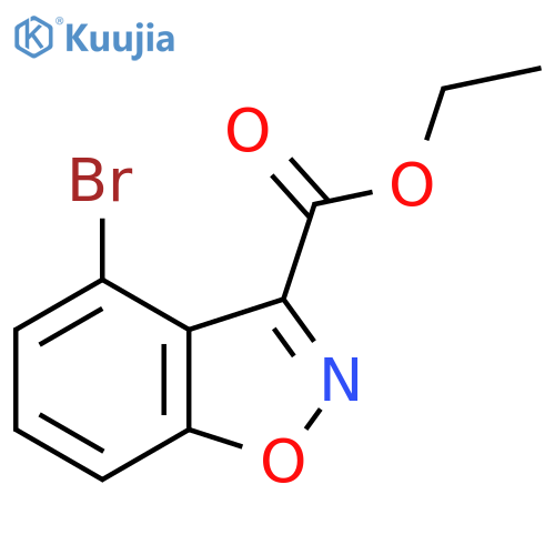 Ethyl 4-bromobenzodisoxazole-3-carboxylate structure