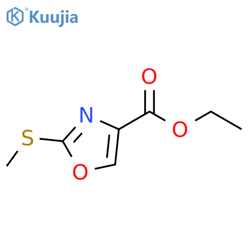 Ethyl 2-(methylthio)oxazole-4-carboxylate structure