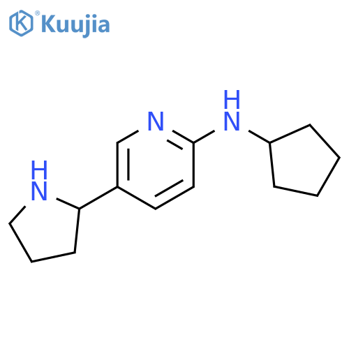 Cyclopentyl-(5-pyrrolidin-2-yl-pyridin-2-yl)-amine structure