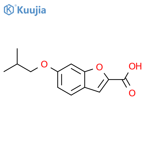 6-Isobutoxy-benzofuran-2-carboxylic acid structure