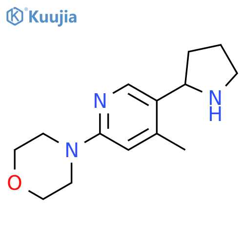 4-(4-Methyl-5-pyrrolidin-2-yl-pyridin-2-yl)-morpholine structure
