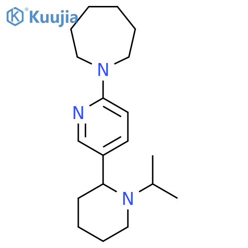 1-(5-(1-Isopropylpiperidin-2-yl)pyridin-2-yl)azepane structure