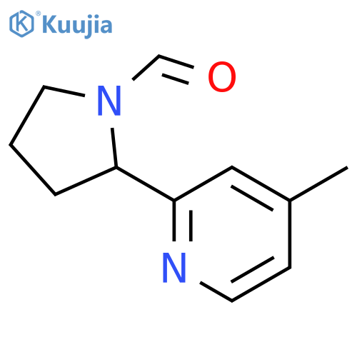 2-(4-Methyl-pyridin-2-yl)-pyrrolidine-1-carbaldehyde structure