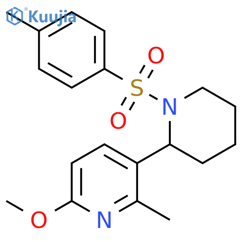 6-Methoxy-2-methyl-1-(toluene-4-sulfonyl)-1,2,3,4,5,6-hexahydro-[2,3]bipyridinyl structure