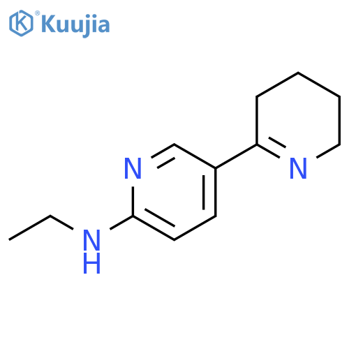 Ethyl-(3,4,5,6-tetrahydro-[2,3]bipyridinyl-6-yl)-amine structure