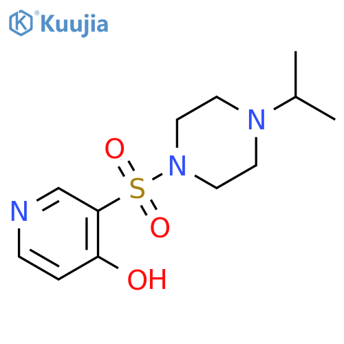 3-(4-Isopropyl-piperazine-1-sulfonyl)-pyridin-4-ol structure