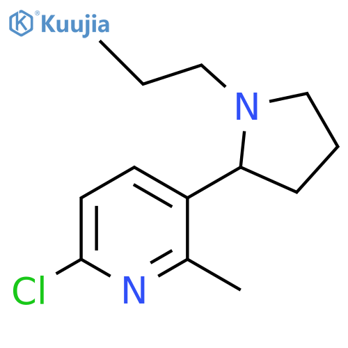 6-Chloro-2-methyl-3-(1-propyl-pyrrolidin-2-yl)-pyridine structure
