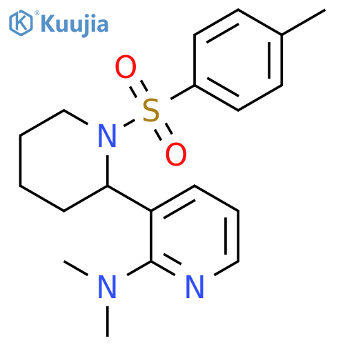 Dimethyl-[1-(toluene-4-sulfonyl)-1,2,3,4,5,6-hexahydro-[2,3]bipyridinyl-2-yl]-amine structure