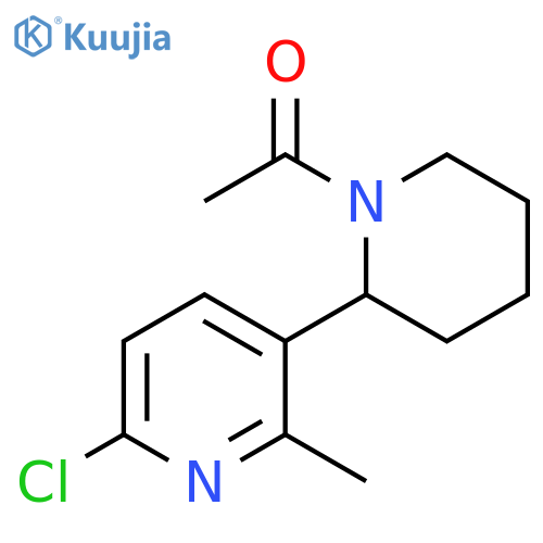 1-(6-Chloro-2-methyl-3,4,5,6-tetrahydro-2H-[2,3]bipyridinyl-1-yl)-ethanone structure