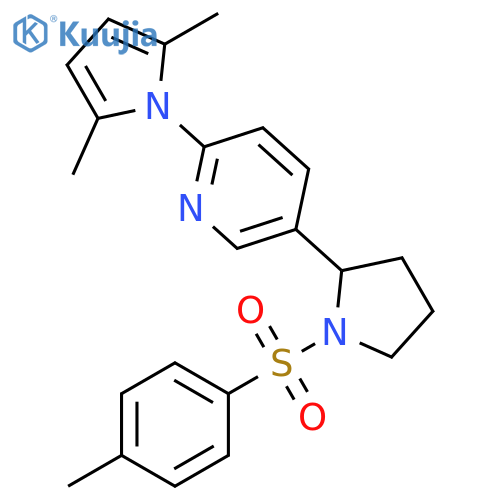 2-(2,5-Dimethyl-pyrrol-1-yl)-5-[1-(toluene-4-sulfonyl)-pyrrolidin-2-yl]-pyridine structure