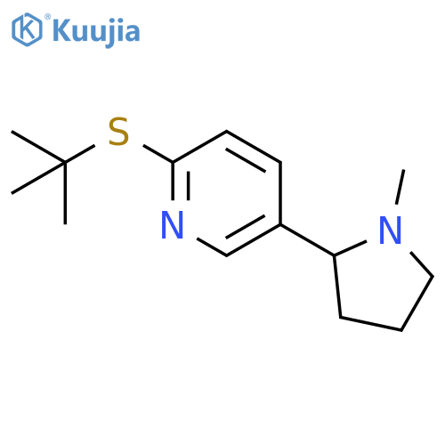 2-tert-Butylsulfanyl-5-(1-methyl-pyrrolidin-2-yl)-pyridine structure