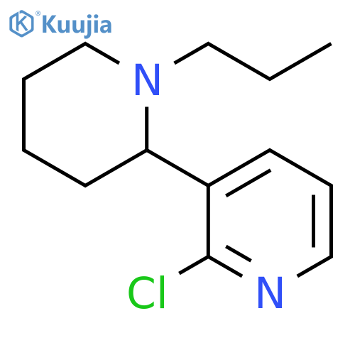 2-Chloro-1-propyl-1,2,3,4,5,6-hexahydro-[2,3]bipyridinyl structure