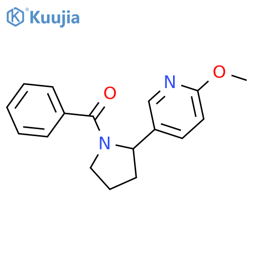 [2-(6-Methoxy-pyridin-3-yl)-pyrrolidin-1-yl]-phenyl-methanone structure