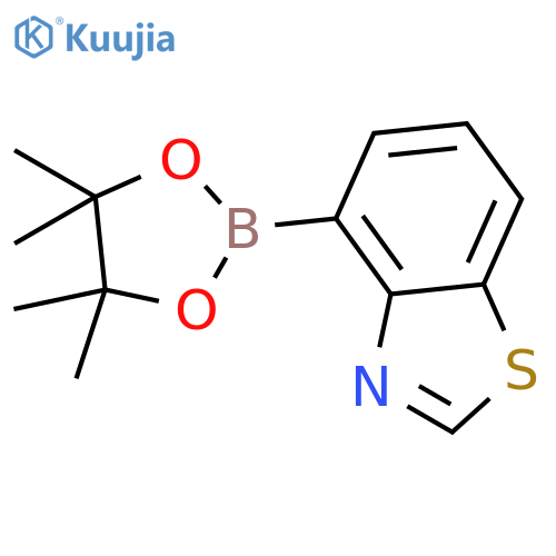 4-(tetramethyl-1,3,2-dioxaborolan-2-yl)-1,3-benzothiazole structure