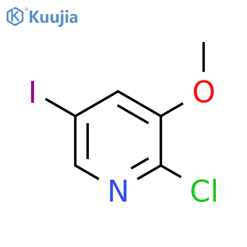 2-Chloro-5-iodo-3-methoxypyridine structure