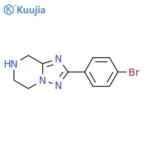2-(4-bromophenyl)-5H,6H,7H,8H-1,2,4triazolo1,5-apyrazine structure